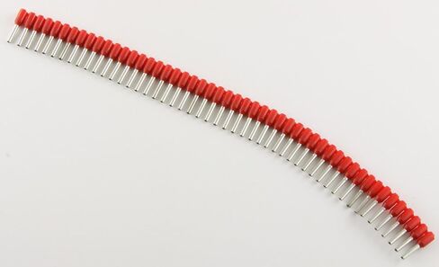 18 Ga. Red Insulated Ferrule Strips, 0.31" Pin Lg. - (Pack of 50) in Saudi Arabia