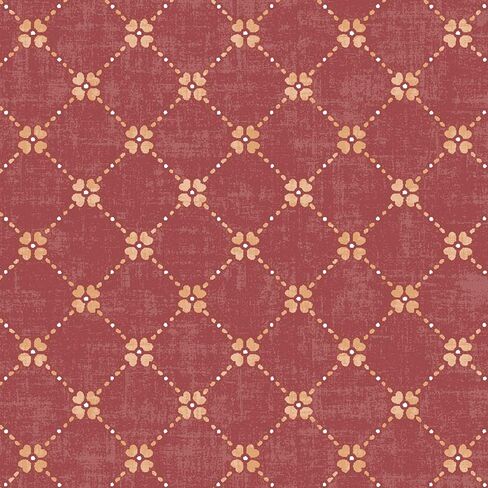 Covers For The Home Deluxe Elastic Edged Flannel Backed Vinyl Fitted Table Cover - Fashion Diamond (Rust) - Extra Large Round Oblong Oval - Fits Tables up to 57" - 65" in Kuwait
