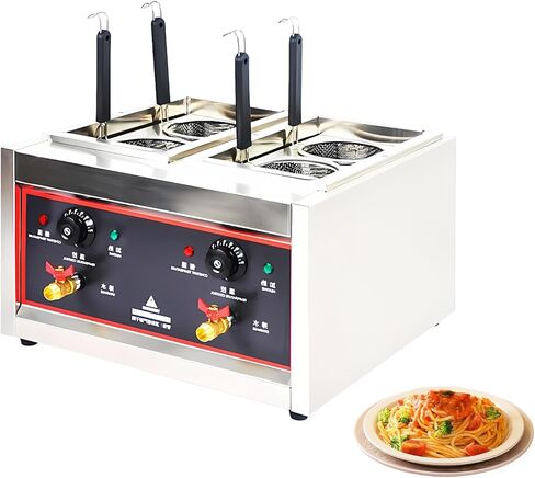 Basket Electric Noodle Cooker Commercial Noodle Boiler High-Power Heating Element ​​Professional Kitchen Cooker for Noodles and Vegetables in Kuwait