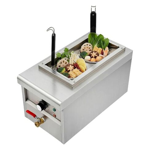 Stainless Steel Commercial Pasta Cooker, 1.7KW Electric Noodles Pasta Boiler, 110V Table Top Noodles Cooker for Restaurants Buffets and Food Stands in Kuwait