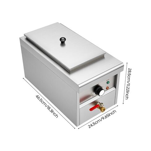 Stainless Steel Commercial Pasta Cooker, 1.7KW Electric Noodles Pasta Boiler, 110V Table Top Noodles Cooker for Restaurants Buffets and Food Stands in Kuwait