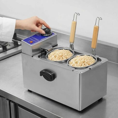 Commercial Stainless Steel Noodle Cooker – Electric Noodle Boiler Suitable for Home and Restaurant Use, Countertop Design, High-Efficiency Cooking in Kuwait