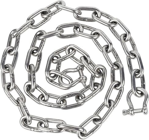 itayak Boat Anchor Chain, 316 Stainless Steel Marine Grade Anchor Lead Chain with Dual 5/16 Inch Lock Ring Shackles for Boats, Works with Different Anchors in Kuwait
