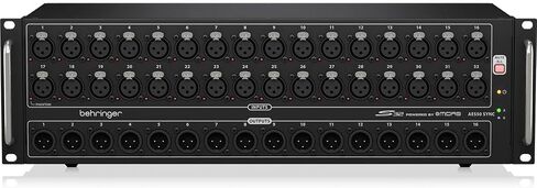 Behringer X32 32-Channel 16-Bus Total Recall Digital Mixing Console - Bundle with Behringer S32 I/O Box with 32x Remote-Control MIDAS Preamps, 2x H&A XLR M to F Microphone Cable - 25' in Kuwait