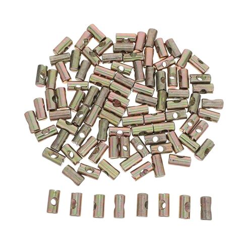 INOOMP 100pcs M6 Slotted Cross Dowel Connectors Carbon Steel Furniture Connector Screws for Chairs and Bed Frame Quick Assembly with Smooth Surfaces for Bed Frame Construction and Repairs in Kuwait