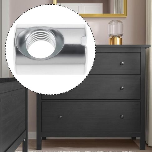 30x صامولة أسطوانة مشقوقة M6x14x10mm 100514 متوافقة مع أثاث IKEA HEMNES HASSELVIKA in Kuwait