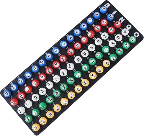 30 Pieces Bingo Ball Selection Lottery Numbered Ball Raffle Tally Ball PP Material with Transparent Window Portable Suitable for Game Birthday Party, 1 to 50 in Kuwait