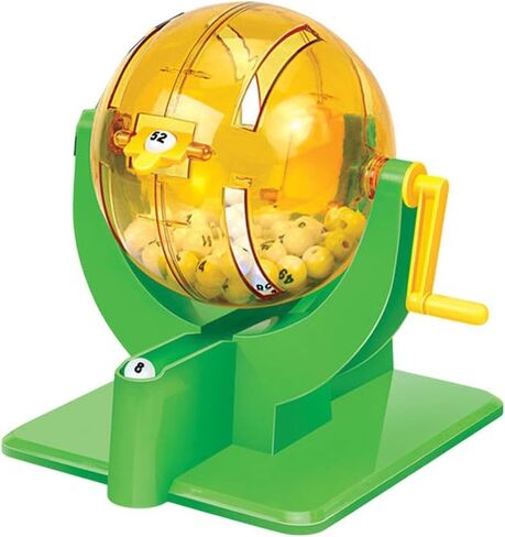 Qianly Lottery Machine Bingo Game Toy with Lottery Numbers Ball Cage Party Supplies Reusable Material Suitable for Children Family Gatherings Large Groups in Kuwait