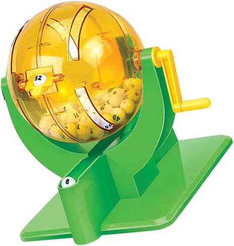 Qianly Lottery Machine Bingo Game Toy with Lottery Numbers Ball Cage Party Supplies Reusable Material Suitable for Children Family Gatherings Large Groups in Kuwait