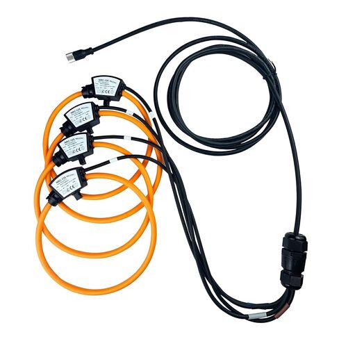 Power Quality Analyzer, with 4 Rings Three Phase Industrial Rogowski Coil Flexible Current Transformer 0.5% Accuracy Sensors(NRC-200 4PCS) in Kuwait