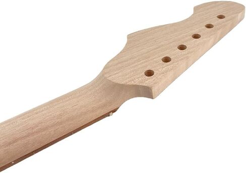 Electric Guitar Neck 22 Fret 25.5 Inch Mahogany Rosewood Fretboard Nice Inlay Bolt On Set in Heel Guitar Neck Replacement(Flower Inlay) in Kuwait