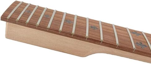 Electric Guitar Neck 22 Fret 25.5 Inch Mahogany Rosewood Fretboard Nice Inlay Bolt On Set in Heel Guitar Neck Replacement(Flower Inlay) in Kuwait