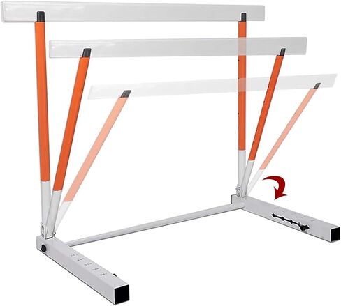 Height Adjustable Hurdles, 30in - 42in Adjustable Height Hurdles for Track and Field, Agility Training Equipment Hurdles for Speed Strength and Resistance Training, Red in Kuwait