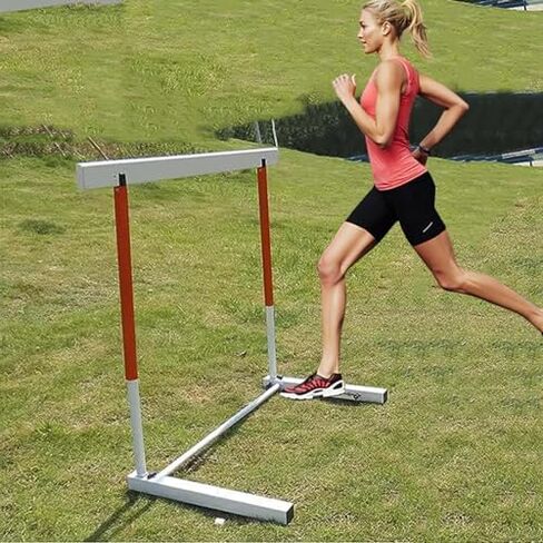 Height Adjustable Hurdles, Hurdles Training Equipment for Track, Adjustable Height 30~41inches for Kids Man Adults, Agility Training Hurdles for High School Practice, A in Kuwait