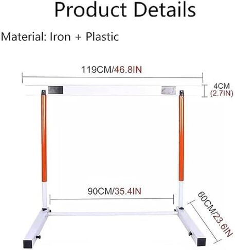 Height Adjustable Hurdles, Hurdles Training Equipment for Track, Adjustable Height 30~41inches for Kids Man Adults, Agility Training Hurdles for High School Practice, A in Kuwait