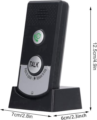 2 Way Voice Intercom Super Wireless Intercomunicador Rainproof Intercom Doorbell System Unit,1000 m Long Range Door Intercoms System Portable Wireless Voice Interphone Elderly in Kuwait