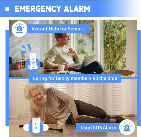 2 Way Intercom for Home Upgraded, Portable Wireless Intercom System for House with 5 Level Volume and Ringtones Adjustment Rechargeable for Hospital Hotel Office Business 4 Pack(White) in Kuwait