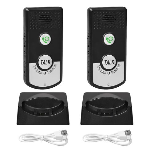 Wireless Doorbell with 2-Way Intercom, 1000m Long Range Waterproof IP67 Door Bell for Home, Wireless Intercom System for Front Door, Office, or Gate - Battery Operated, No Wiring in Saudi Arabia