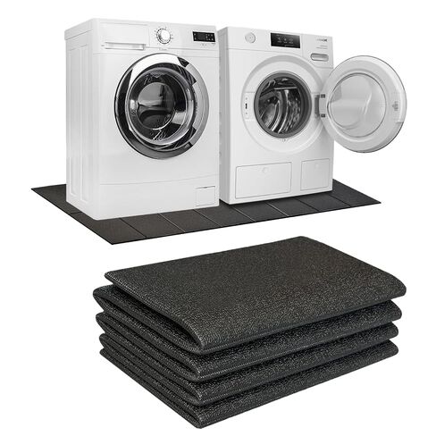 Washer Dryer Anti-Vibration Mat, 62.9''*29.5'' PVC Foldable Large Vibration Pads for Washing Machine Waterproof Absorber for Anti Slip Noise Reduction Floor Protection in Kuwait