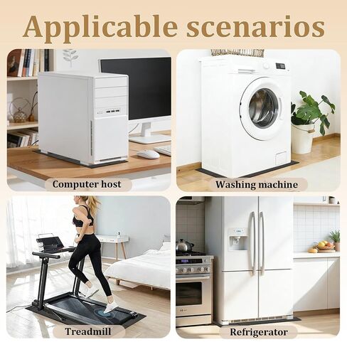 Washer Dryer Anti-Vibration Mat, 62.9''*29.5'' PVC Foldable Large Vibration Pads for Washing Machine Waterproof Absorber for Anti Slip Noise Reduction Floor Protection in Kuwait