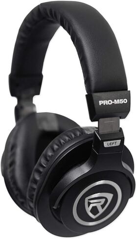 حزمة توفير الصوت: وحدة تحكم PRESONUS ATOM ذات 16 لوحة USB MIDI RGB DJ + حزمة برامج تسجيل Studio One مع سماعات Rockville PRO-M50 Studio مع كابل ملف قابل للفصل (عنصران) in Saudi Arabia