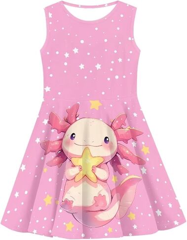 فستان A-Line Flowy for Girls Summer Thorts Opergess Dresses Sundress in Kuwait