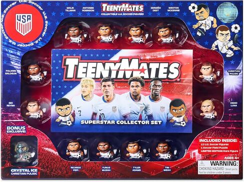 Party Animal TeenyMates Team USA Soccer 2026 Figures, Team Colors, One Size (US Soccer 2026 Box Set) in Kuwait