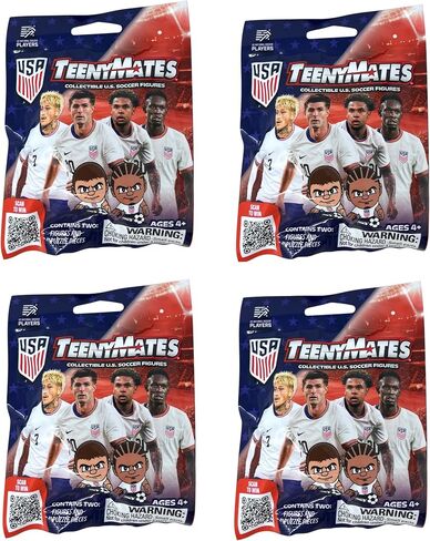Party Animal TeenyMates Team USA Soccer 2026 Figures, Team Colors, One Size (US Soccer 2026 Box Set) in Kuwait