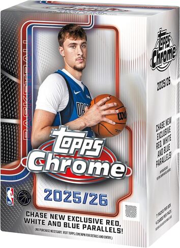 2025-26 Topps Chrome Basketball - Factory Sealed - Mega Box in Kuwait