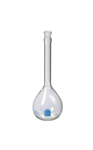 PYREX Vista 250 mL Class A Volumetric Flasks with PYREX Glass Standard Taper Stopper 70640-250 (Single) in Kuwait