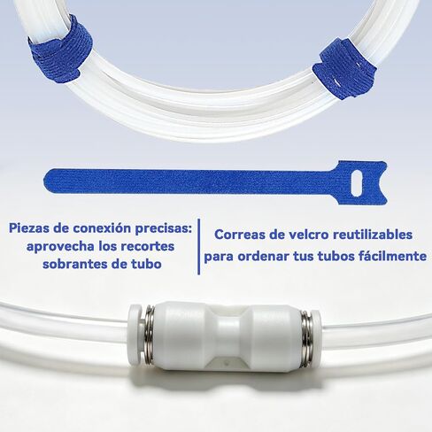 JUYI PTFE Tube Kit, 2.5mm ID×4mm OD, 10M/32.8ft, Compatible with Bambu Lab AMS X1/P1P/A1, CREALITY K2 Plus, FLASHFORGE, Prusa MMU3 3D Printers, For 1.75mm Filament, Transparent White in Kuwait