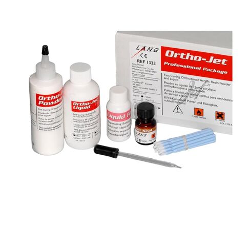 مجموعة Lang Dental 1323CLR Ortho-Jet Acrylic الراتنج البروفيسور in Kuwait
