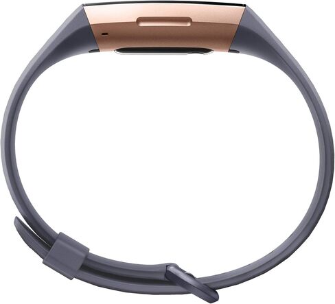 Fitbit Charge 3 Fitness Activity Tracker, Rose Gold/Blue Grey, One Size (S & L Bands Included) (Renewed) in Kuwait