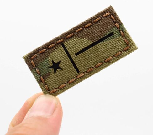 IR 1x2 Texas Lone Star State Flag mult1cam OCP TX Morale Tactical Touch Fastener Patch in Kuwait