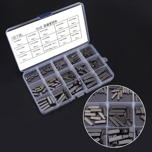 200pcs Stainless Steel E-Clip E-Ring Retaining Ring Assortment M1.5-M10 with Plastic Box in Kuwait