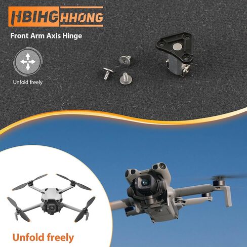 Front Arm Axis Replacement for DJI Mini 5 Pro Front Arm Shaft Screws Front Arm Hinges for Mini 5 Pro Drone Accessories Parts with Repair Tools（3Pcs Screws） in Kuwait