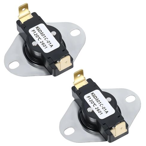 2 Packs Snap Disc Thermostat Switch, 120°F ON / 105°F Off Snap Action Temperature Control for Fireplace Blower, Wood Stove, Furnace, RV Fridge & Solar Heater in Kuwait
