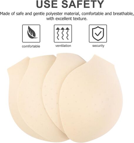 SOIMISS Underwear Swim Briefs Pad Enlarge Enhancing Cup Sponge Mats Swimwear Coasters Trunks Cups 4 Pcs Yellow in Saudi Arabia
