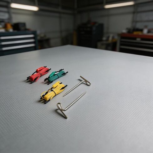 Digital Ground Resistance Meter Accessories with 3 Color Coded Testing Wires and 2 Auxiliary Earth Bars for Accurate Grounding Measurements in Power Railway Petroleum Engineering in Saudi Arabia