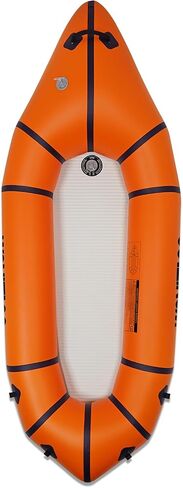 Packraft PVC نفخ السفر قوارب الكاياك مع أرضية غرزة قطرة لتجمع المياه المسطحة / الانجراف دراجة / زورق Litewater، 1 شخص، 7.7Ft in Kuwait