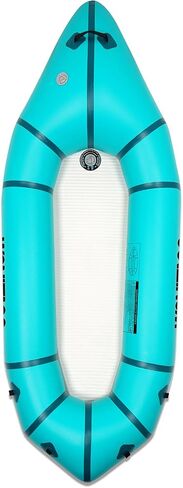 Packraft PVC نفخ السفر قوارب الكاياك مع أرضية غرزة قطرة لتجمع المياه المسطحة / الانجراف دراجة / زورق Litewater، 1 شخص، 7.7Ft in Kuwait