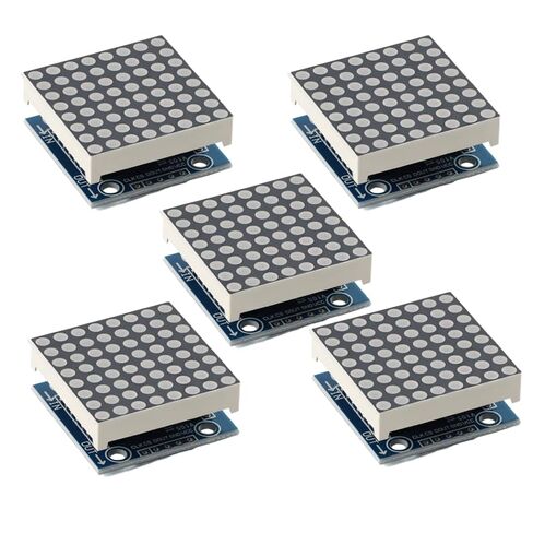 5Pcs MAX7219 Dot Matrix Display 4-in-1 Display Board 5V SCM Control Drive LED Module in Kuwait
