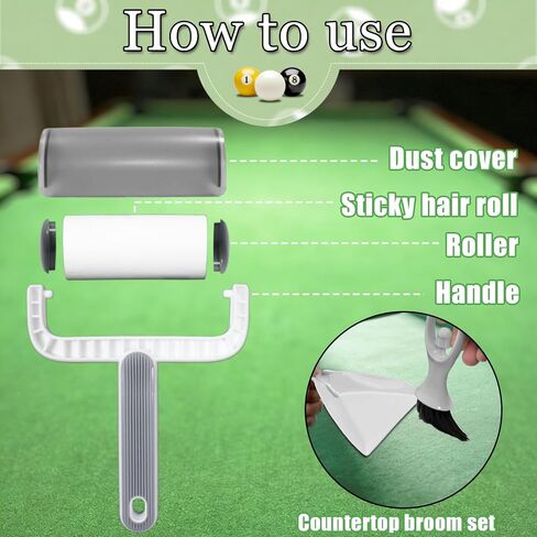 Pool Table Brush Set, Pool Table Brush for Felt & Rail Cleaning, Billiard Table Cleaner Accessories Kit in Kuwait