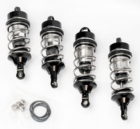Shock Absorber and Carbon Fibre Shock Tower Set for ARRMA 1/8 Typhon 6S BLX 4WD, Designed for Extreme Speed, Front Rear RC Shocks Damper, 88mm/98mm Adjustable Absorber Hop Ups #ARA330627, ARA330628 in Kuwait