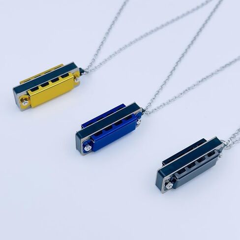 Necklace Harmonica Mini Four-Hole Eight-Tone Playable Pendant For Travel, Parties Everyday Fashion Accessory, Purple in Kuwait