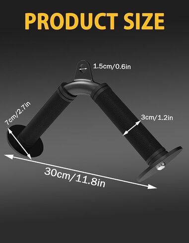 Tricep V Bar Cable Attachment, Non-Slip Rubber Grip Tricep Bar for Gym Cable Machine, Tricep Pull Down Attachment for Arm Training in Kuwait
