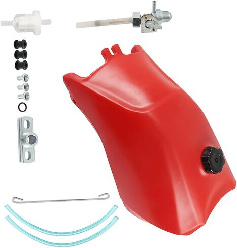 labwork Fuel Tank Replacement for Honda 1993-2000 FourTrax300 TRX300 2x4 TRX300FW 4x4 with Cap and Fuel Petcock Red Plastic 11325-123 in Saudi Arabia