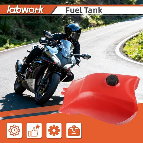 labwork Fuel Tank Replacement for Honda 1993-2000 FourTrax300 TRX300 2x4 TRX300FW 4x4 with Cap and Fuel Petcock Red Plastic 11325-123 in Saudi Arabia