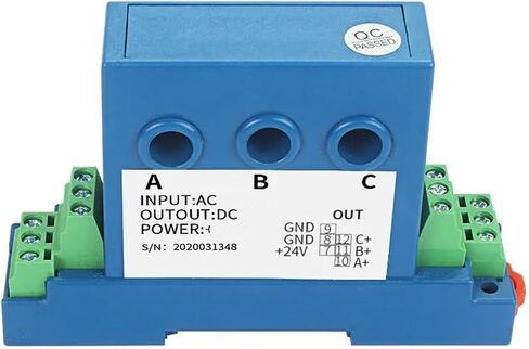 Aperture 4mm DC12V Perforated Three-Hole Three-Phase Hall AC/DC Current Transmitter Sensor Isolation Transmission Accurate and Reliable(0-60a Ac,4-20mA) in Saudi Arabia