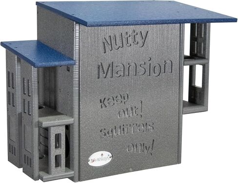 JCS Wildlife Nutty Mansion Squirrel House - مأوى فسيح ومتين وصديق للبيئة للحياة البرية في الفناء الخلفي (أسمر/أخضر) in Kuwait